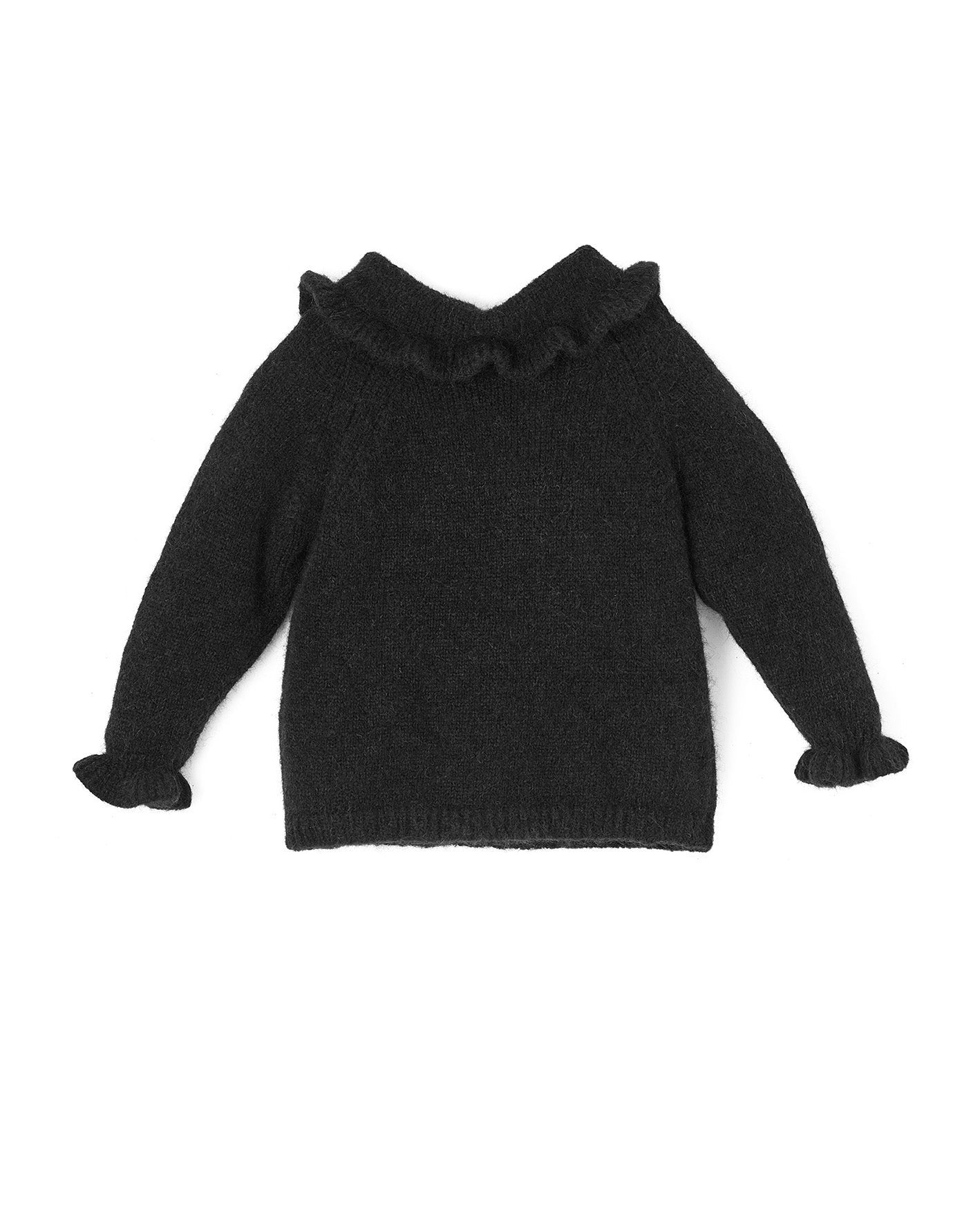 Pullover mit Peter Pan Kragen aus Alpaka | Baby & Kinder