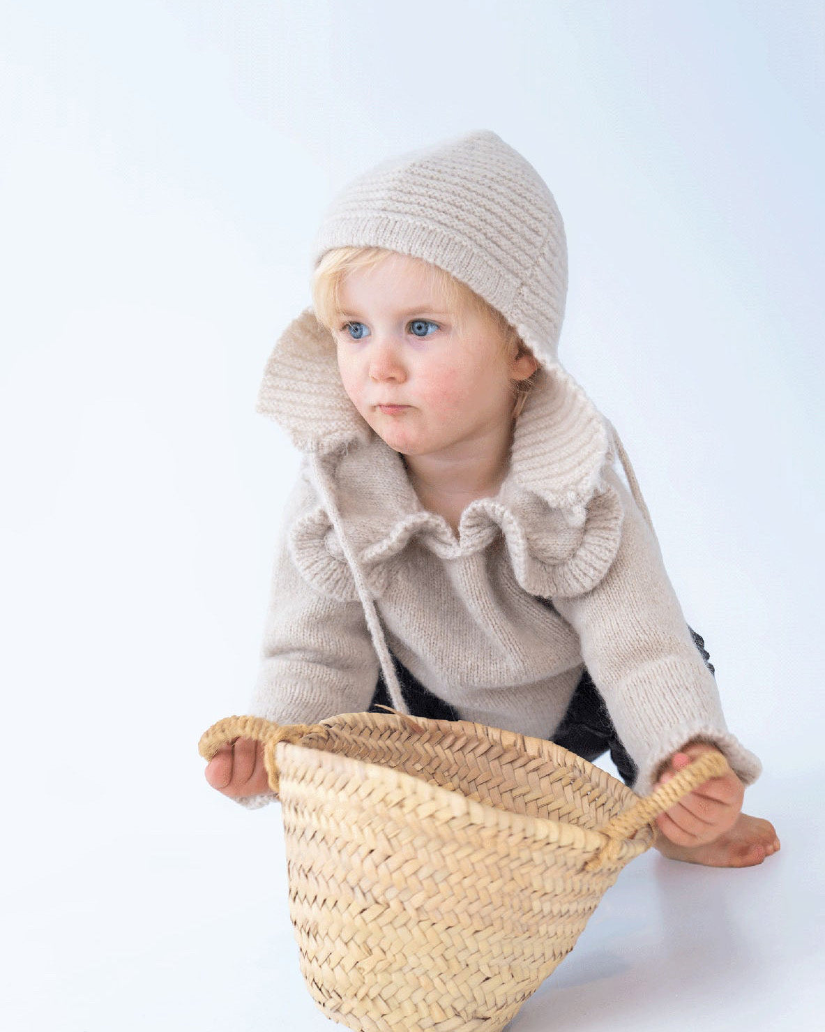 Pullover mit Peter Pan Kragen aus Alpaka | Baby & Kinder