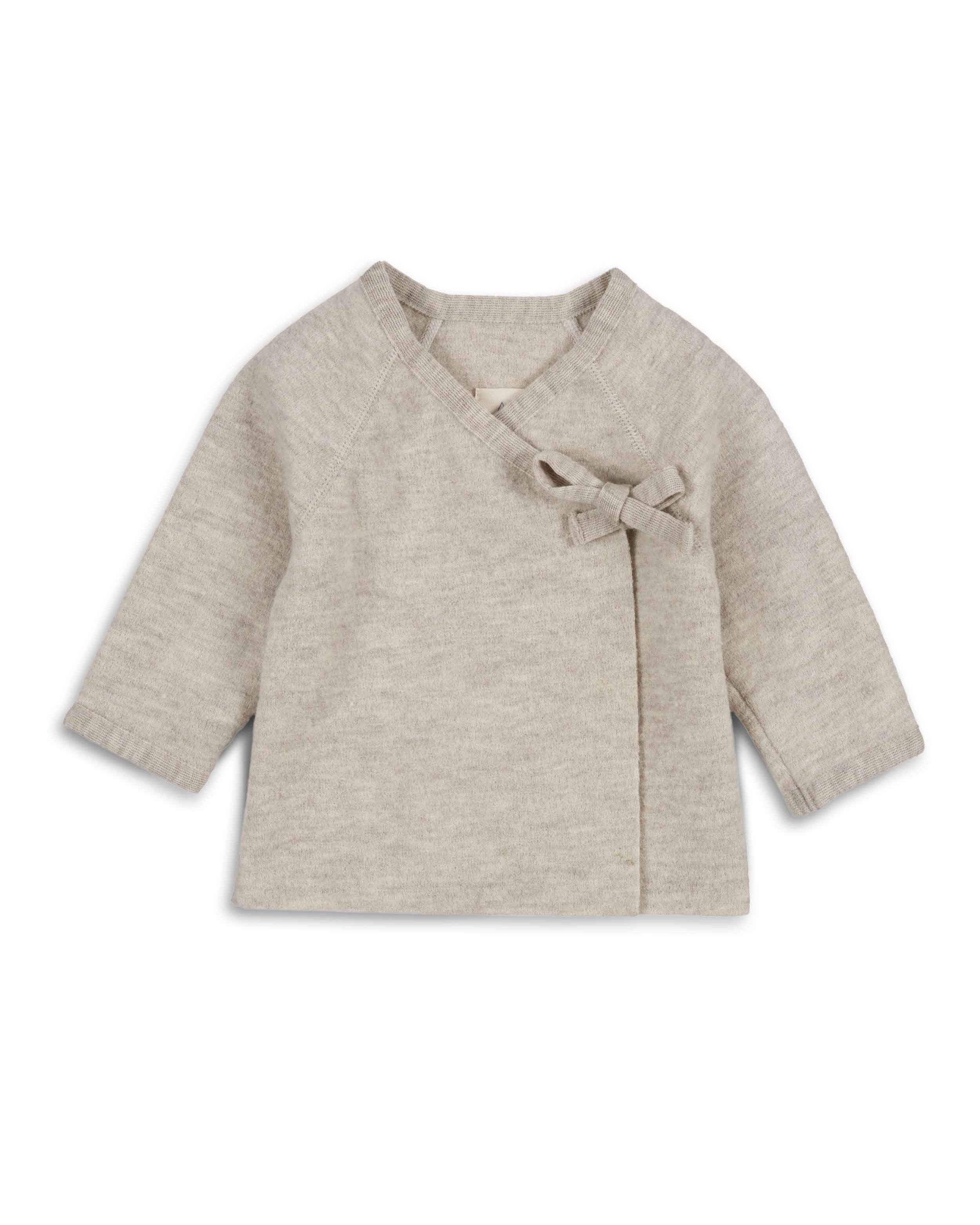 Schlüttli – Wickeljacke aus feinem Wollwalk | Baby