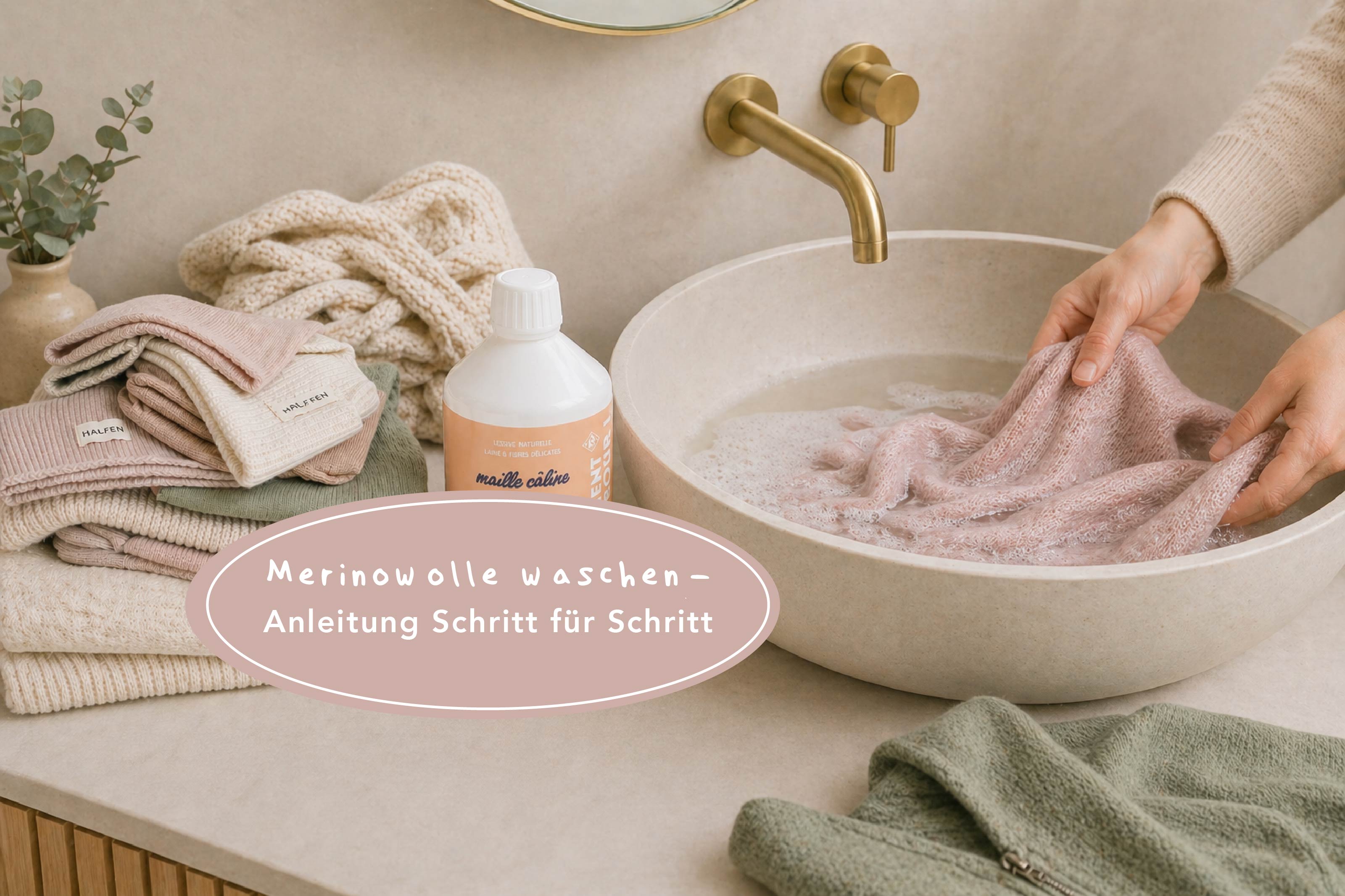 Merinowolle waschen: Anleitung Schritt für Schritt