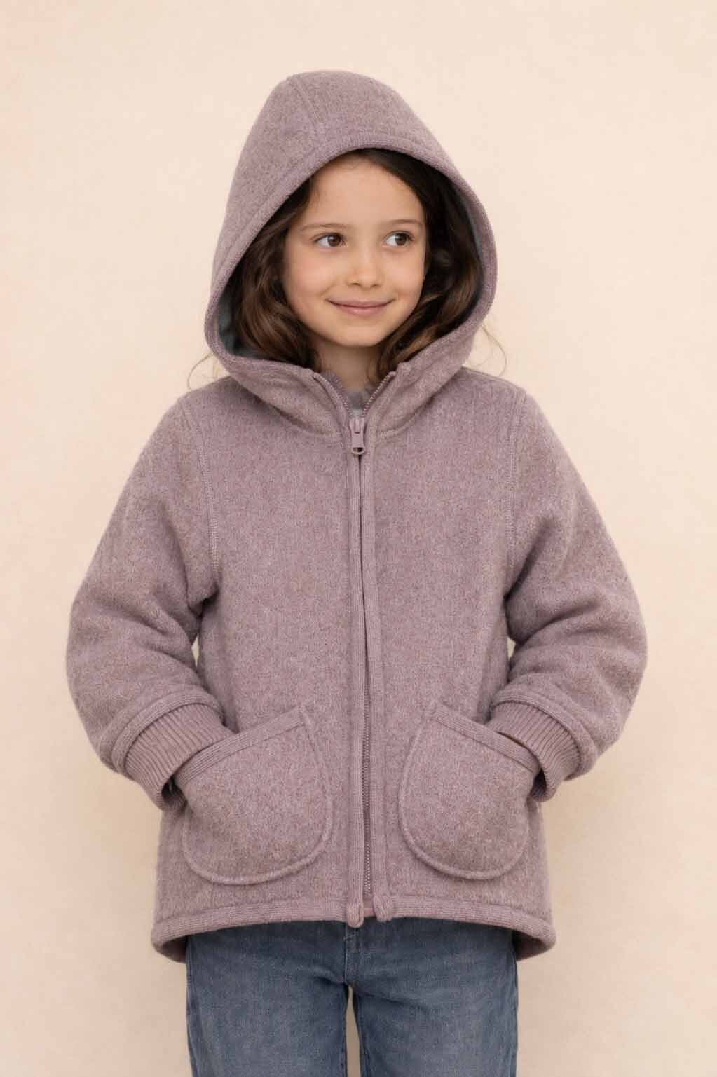 Jacke mit Reissverschluss aus Wollwalk | Kinder