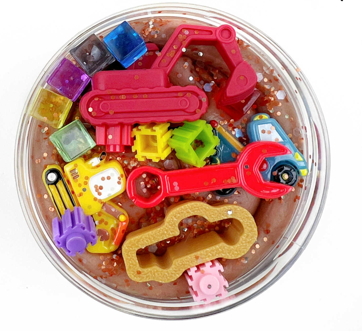 Kinderknete mit Spielzeug "Baustellen-Action" Überraschungs-Becher | Kinder