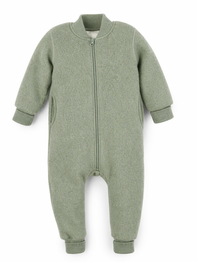 Overall ohne Kapuze aus feinem Wollwalk | Baby & Kinder