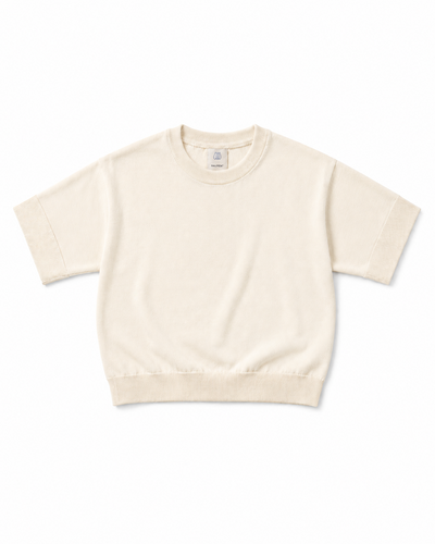 Dünnes Feinstrick T-Shirt aus Merinowolle | Damen