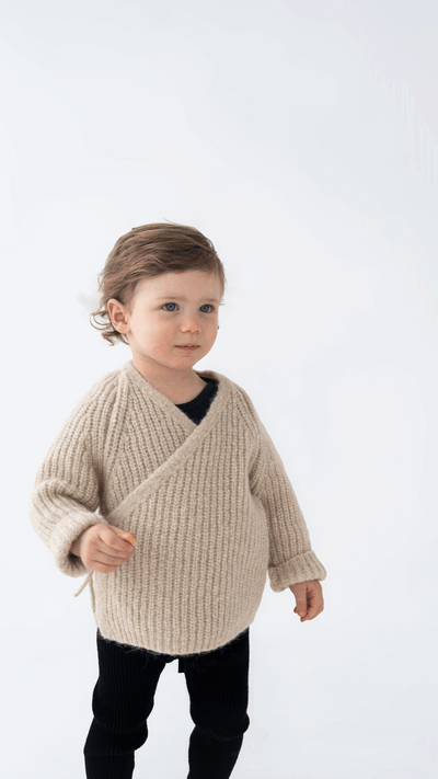 Baby Alpaca Wool Wrap Cardigan