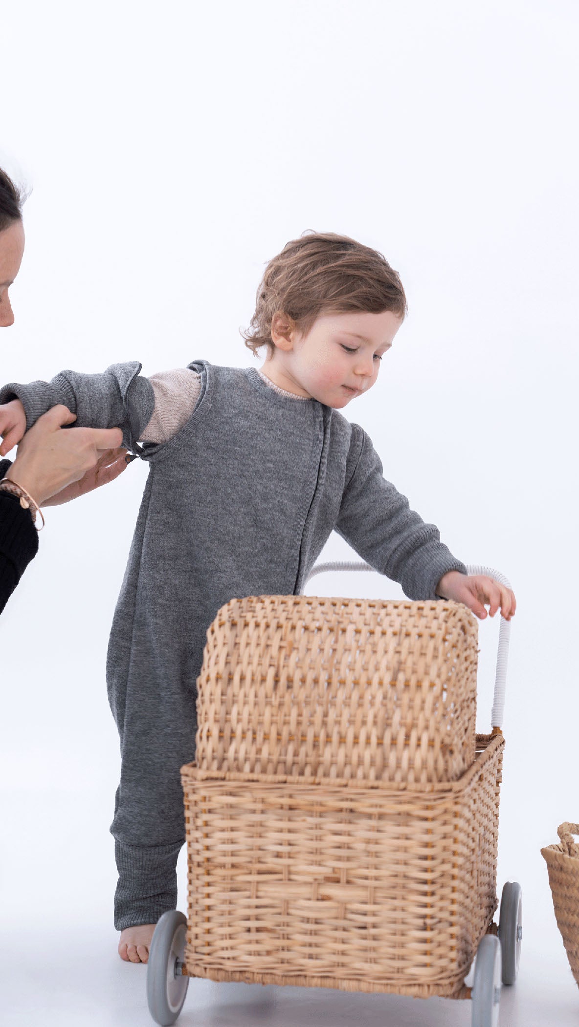 Schlafsack mit Beinen aus feinem Wollwalk | Baby & Kinder