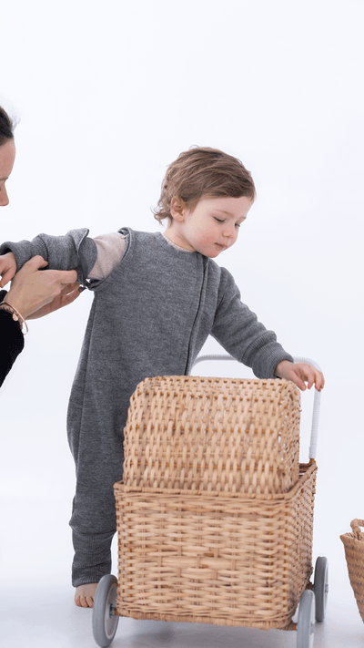 B Ware: Schlafsack aus feinem Wollwalk mit Beinen | Baby & Kinder (Sale)