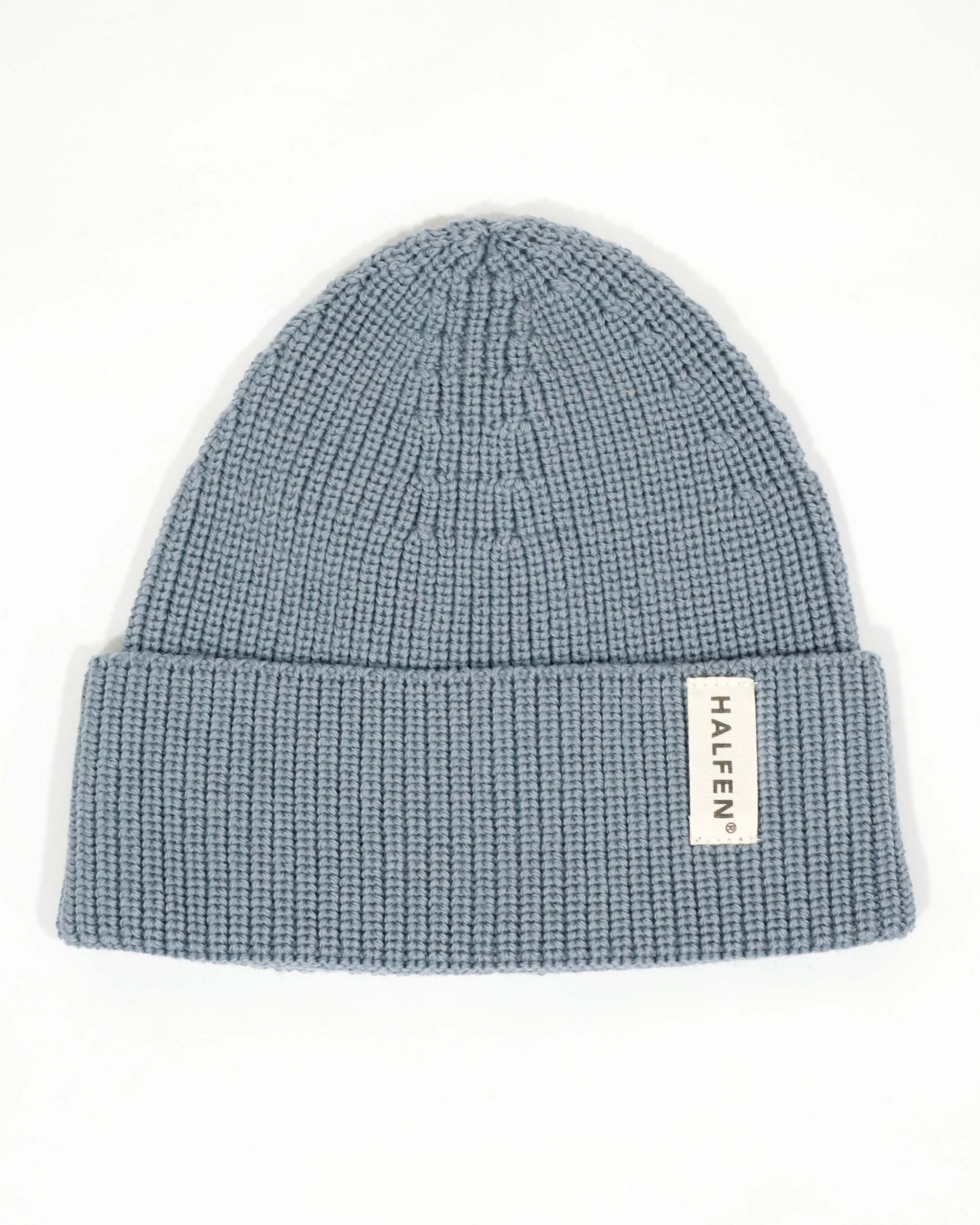 M8S10 - Unisex Merino Strick-Mütze_Rauchblau