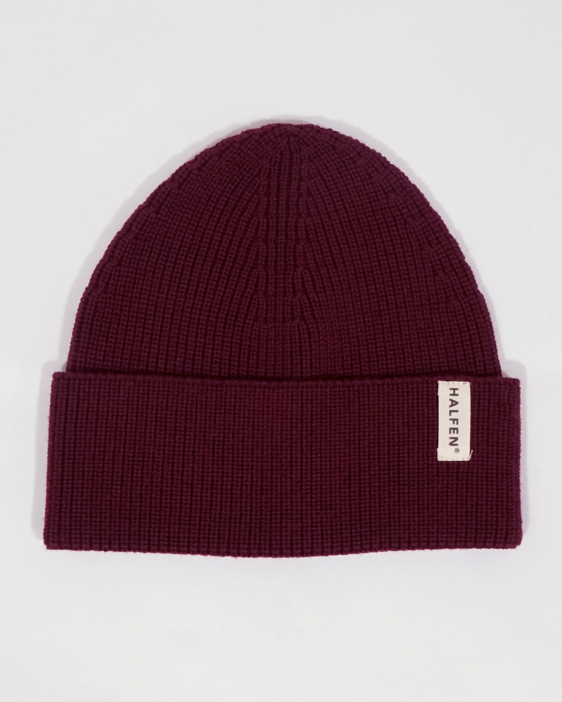 M8S10 - Unisex Merino Strick-Mütze_Cherry