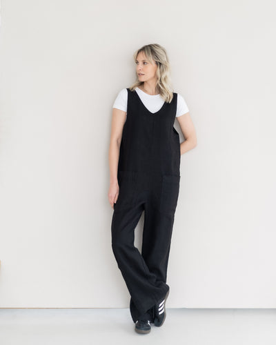 Latzhose aus Leinen | Damen