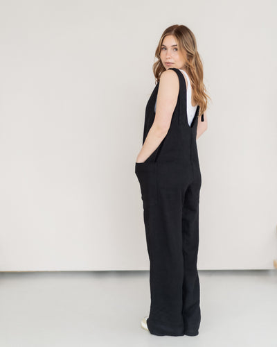 Latzhose aus Leinen | Damen