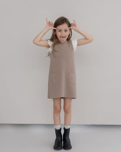 Kleid aus feinem Wollwalk | Kinder