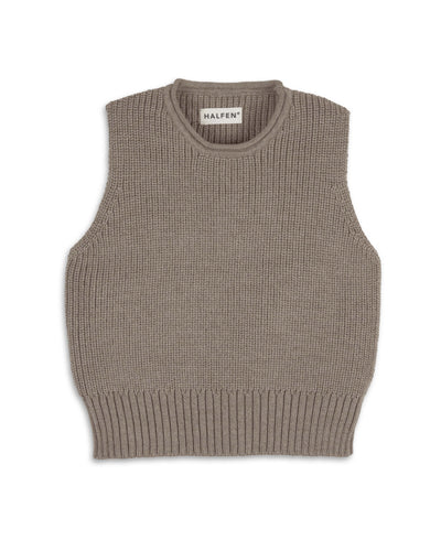 Grobstrick Pullunder aus Merino | Baby & Kinder (Sale)