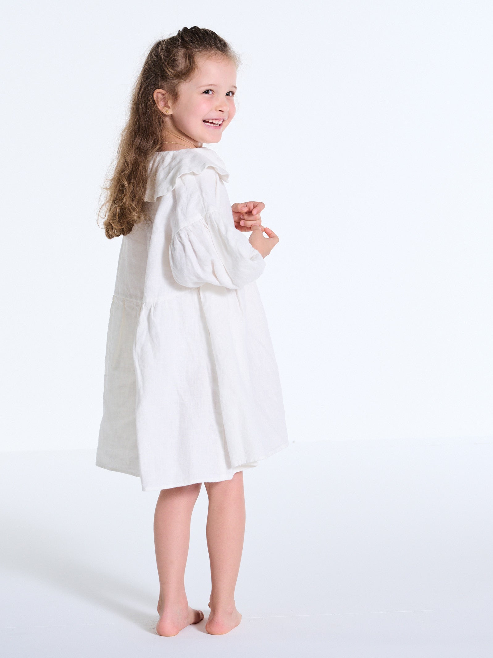 Kinder Leinen Kleid