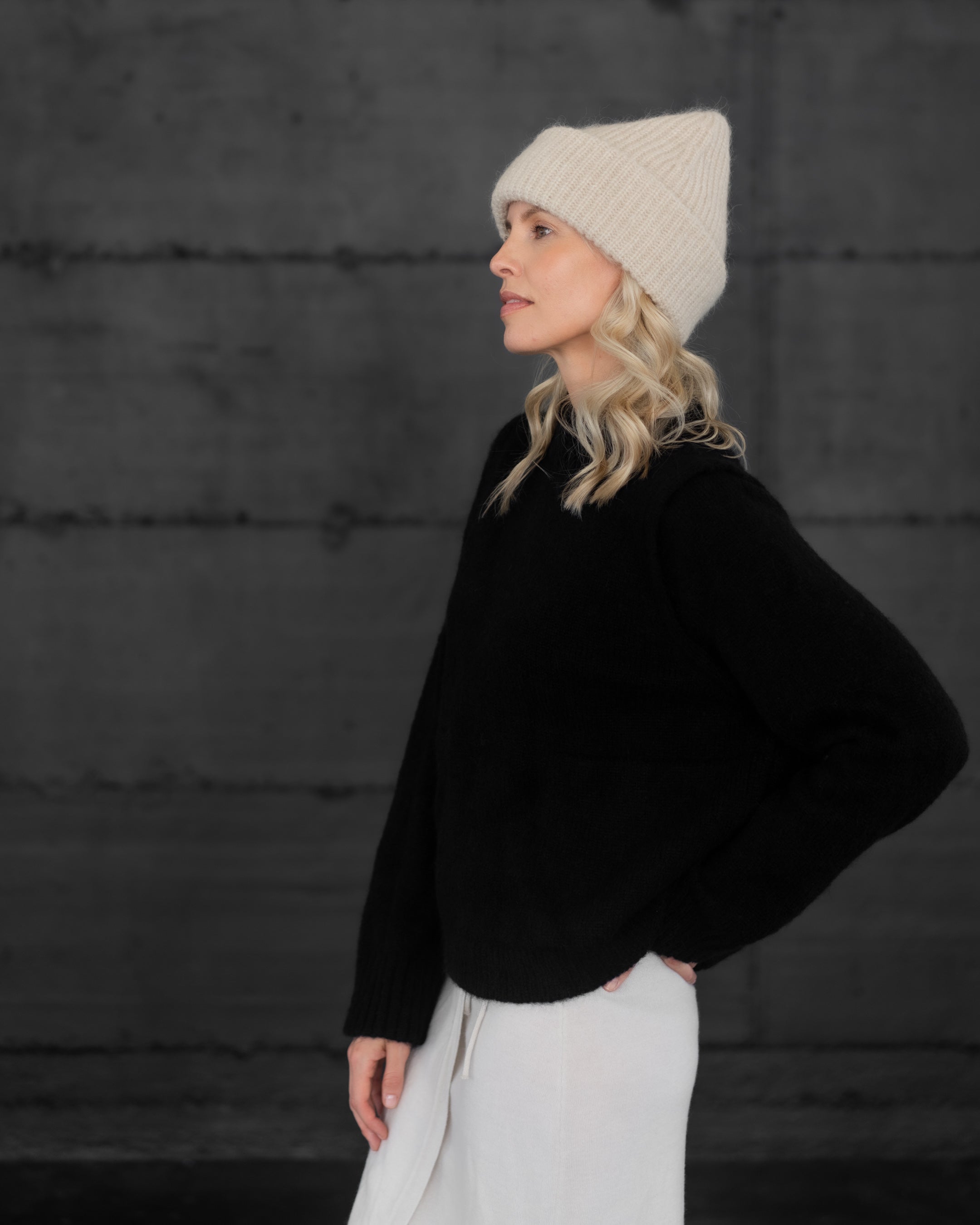 Beanie aus Alpaka