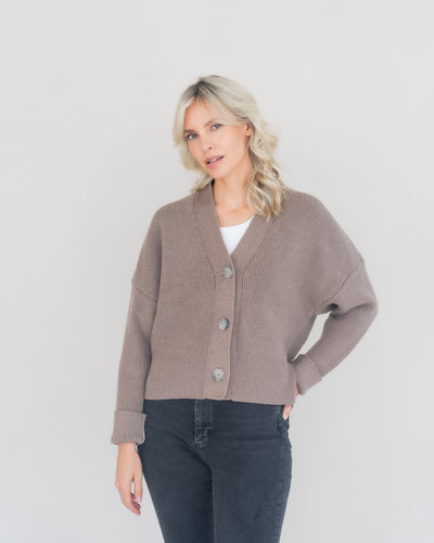 Grobstrick Cardigan aus Merino | Damen
