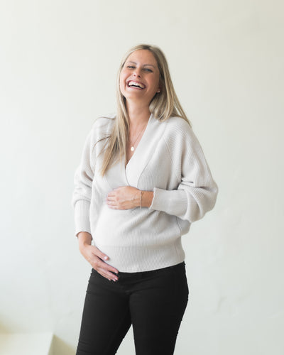 Pullover V-Ausschnitt aus Cashmere Merino | Damen
