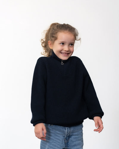 B Ware Struktur Strick Troyer | Kinder