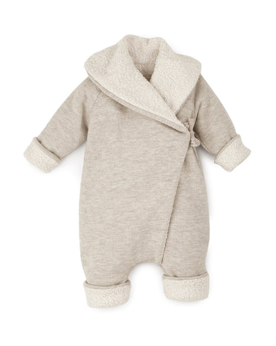 Wickeloverall aus Wollwalk mit Teddyfutter | Baby