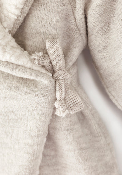 Wickeloverall aus Wollwalk mit Teddyfutter | Baby