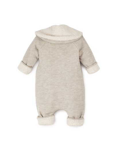 Wickeloverall aus Wollwalk mit Teddyfutter | Baby