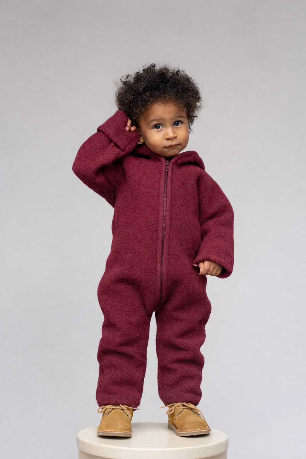 Overall aus Wollwalk mit Reißverschluss | Baby & Kinder
