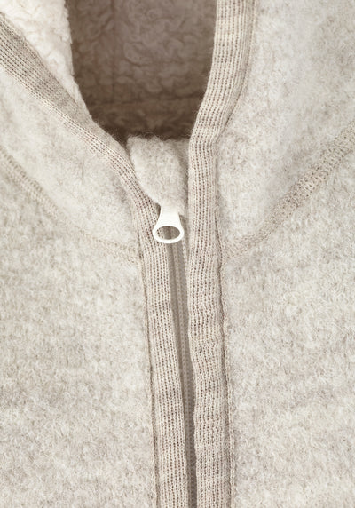 B Ware: Overall aus Wollwalk mit Teddy-Kapuze und Bündchen | Baby & Kinder (Sale)