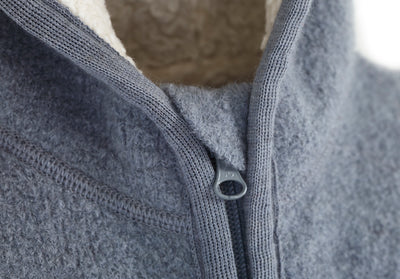 B Ware: Overall aus Wollwalk mit Teddy-Kapuze und Bündchen | Baby & Kinder (Sale)