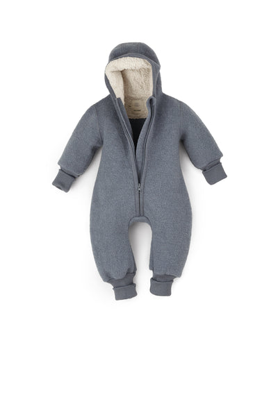 B Ware: Overall aus Wollwalk mit Teddy-Kapuze und Bündchen | Baby & Kinder (Sale)
