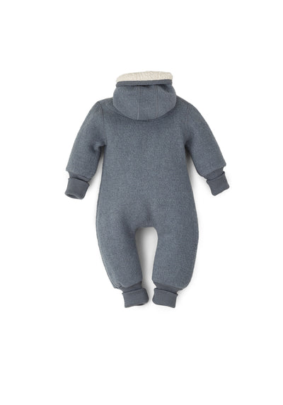 B Ware: Overall aus Wollwalk mit Teddy-Kapuze und Bündchen | Baby & Kinder (Sale)