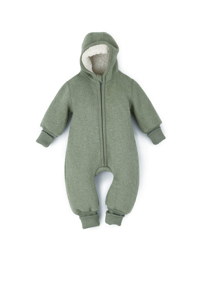 B Ware: Overall aus Wollwalk mit Teddy-Kapuze und Bündchen | Baby & Kinder (Sale)