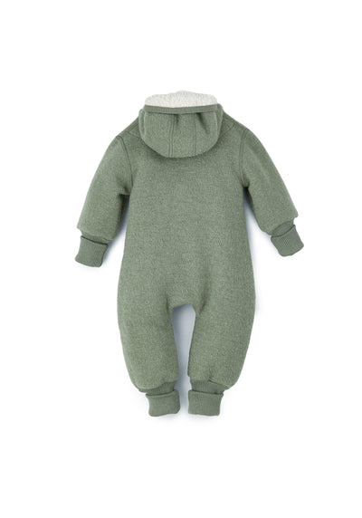 B Ware: Overall aus Wollwalk mit Teddy-Kapuze und Bündchen | Baby & Kinder (Sale)