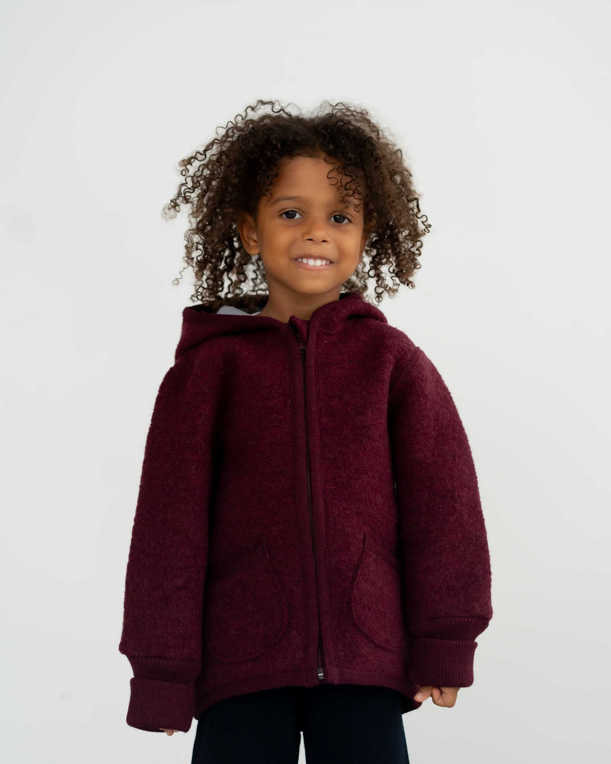 Jacke mit Reissverschluss aus Wollwalk | Kinder