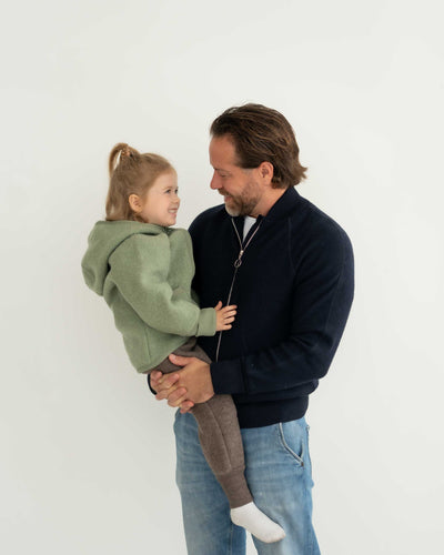 Boiled Wool Trousers with Knee Patches | Kids
