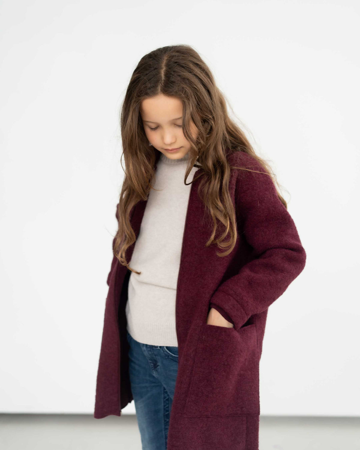 Mantel aus Wollwalk | Kinder
