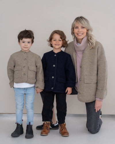 Oversized Jacke aus Walk | Damen