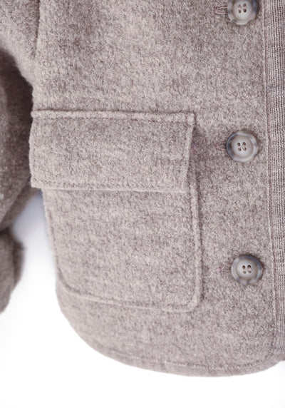 Oversized Jacke aus Wollwalk | Kinder