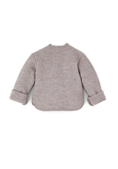 Oversized Jacke aus Wollwalk | Kinder
