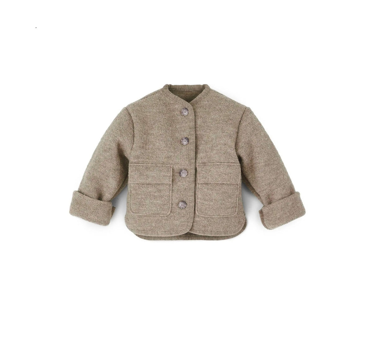Oversized Jacke aus Wollwalk | Kinder