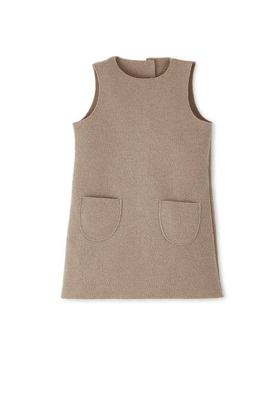 Kleid aus feinem Wollwalk | Kinder