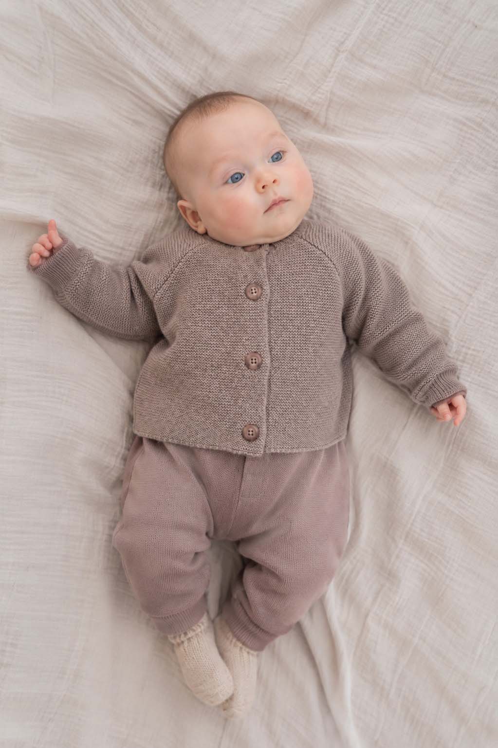 Baby Cardigan Made from Cashmere & Merino Wool
