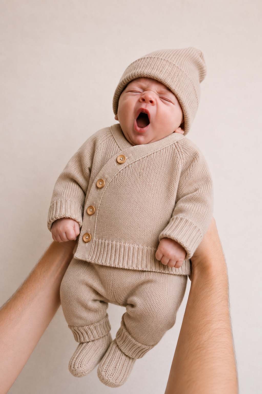Grobstrick Schlüttli zum Knöpfen | Baby