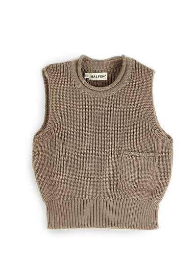 Grobstrick Pullunder aus Merino | Baby & Kinder