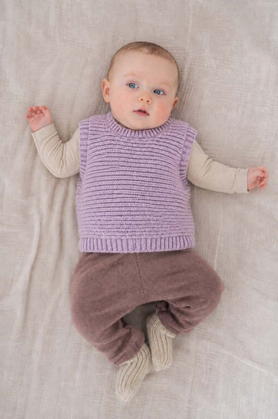 Short Knit Vest for Children
