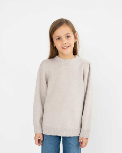 Puffärmel Pullover aus Cashmere Merino | Kinder