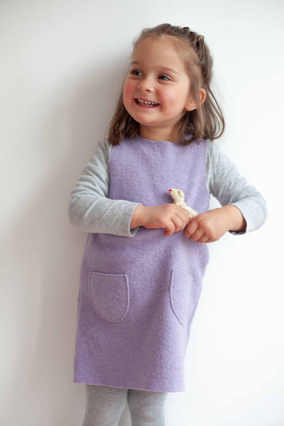 Kleid aus feinem Wollwalk | Kinder