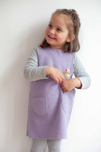 Kleid aus feinem Wollwalk | Kinder