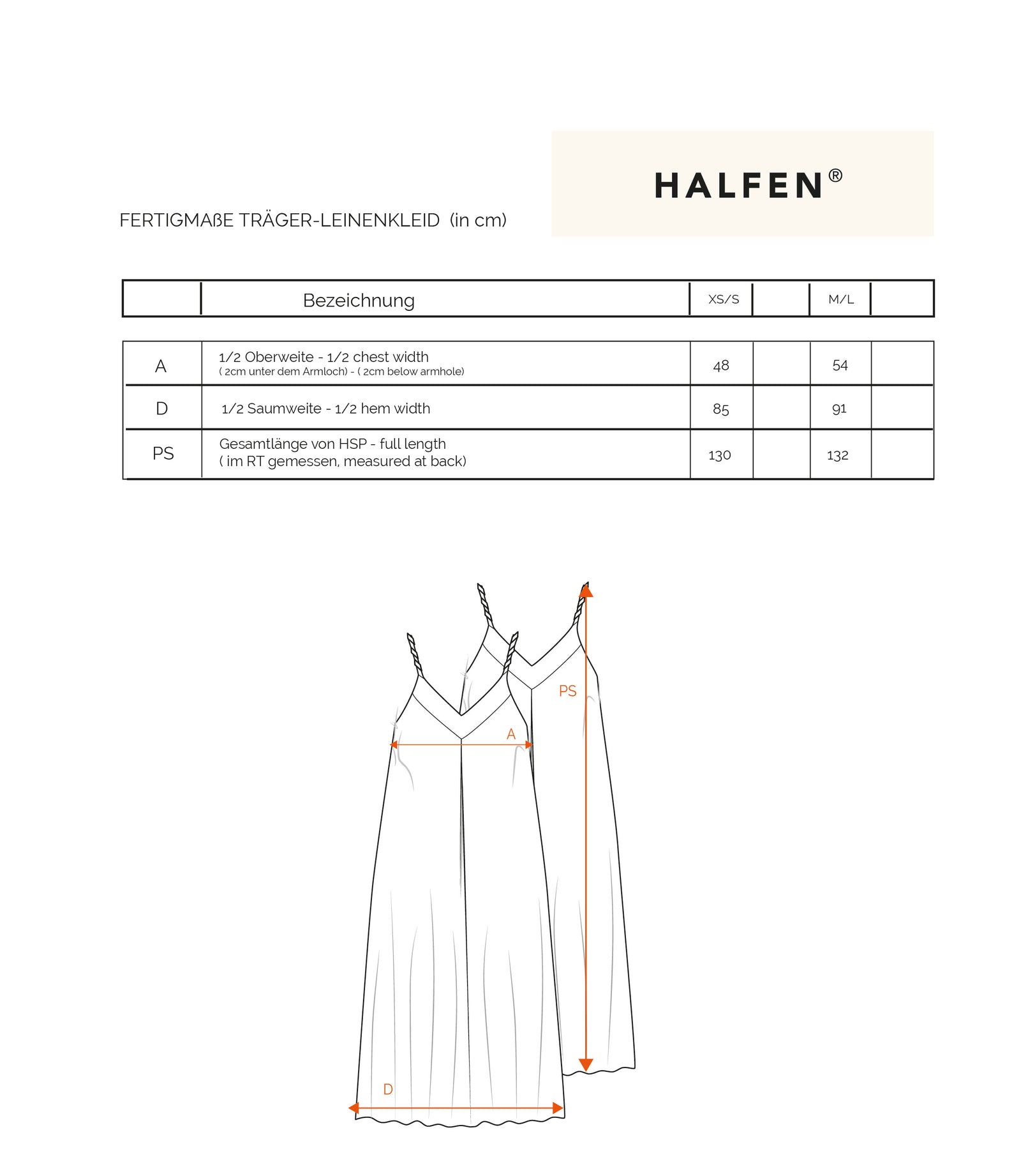 Passform Leinen Kleid mit gedrehten Trägern
