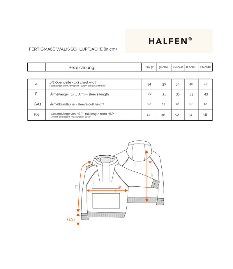 Passform Schlupfjacke aus Wollwalk | Kinder