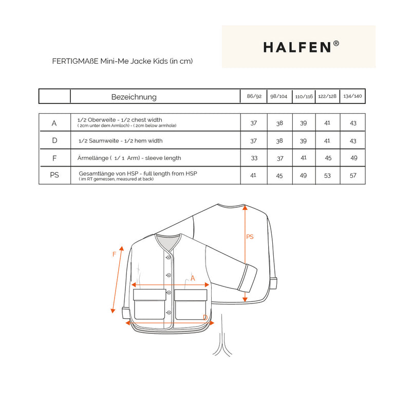 Passform Kinder Walkjacke Oversized